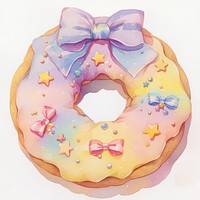 Donut illustration sweets pastel.