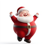 A Happy Sandy Claus dancing happy illustration christmas.