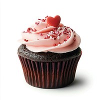 An isolated valentine cupcake dessert photography food.