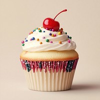 A beautiful cupcake cream photography sprinkles.