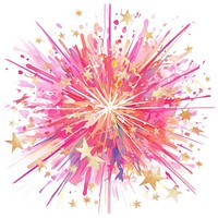 Fireworks logo icon art illustration watercolor.