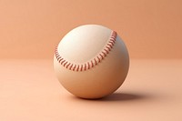 Clay 3d of baseball sports background sphere.