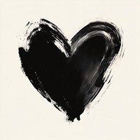 A heart black white contemporary.