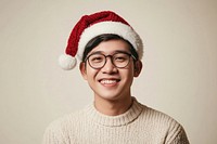 Vietnamese man portrait christmas sweater.