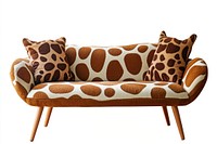 Giraffe fabric modern sofa furniture pillows decorative.