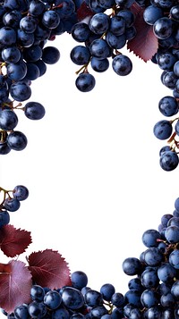 Grapes background produce border.