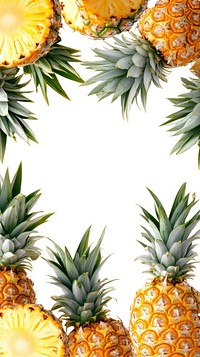 Pineapples background border fruit.