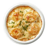 A cheesy scallop potato dish food potatoes scalloped.