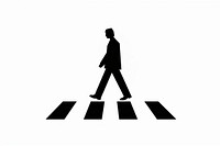 Human pictogram crossing street illustration silhouette pedestrian.