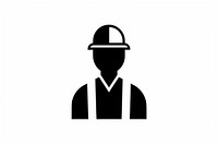 People construction illustration helmet logo.