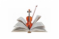 Violine violin book open.