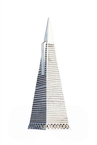 San Francisco pyramid skyscraper architecture illustration francisco.