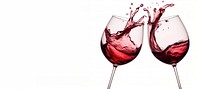 Red wine heart shape splashing photography beverage glasses.