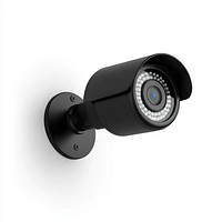 Real modern security camera surveillance wall-mounted electronics.