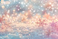 Blurred festive background snowflakes atmosphere pastel.