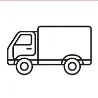 Delivery truck transportation illustration vehicle.