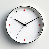 Minimalist clock face design elegant simple modern.