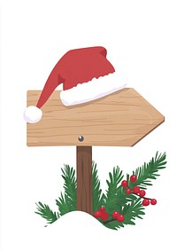 Arrow Wooden signs christmas wooden hat.