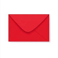 Red envelope mail transparent stationery.