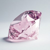 An isolated transparent pink diamond gemstone accessories accessory.