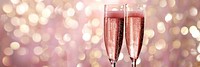 Pink champagne drink celebration background.