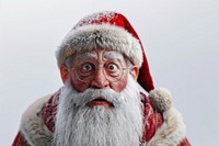 Santa claus christmas background surprised.