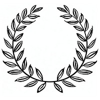 Laurel wreath vector design black.