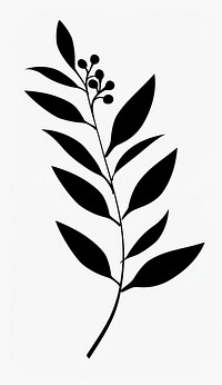 Leaf art illustration minimalist.