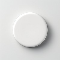 Button pin mockup round white minimalist.