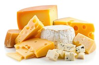 Cheese products dairy assortment delicious.