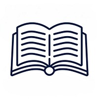 Simple open book icon illustration reading symbol.