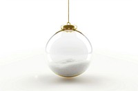 Transparent hanging glass Christmas ball christmas accessories sand-filled.