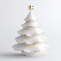 White Gold Christmas Tree illustration christmas festive.