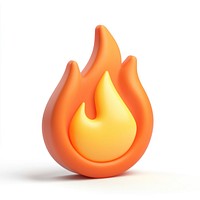 Fire flame icon representation confectionery.