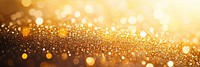 Golden glitter and bokeh lights background abstract festive.