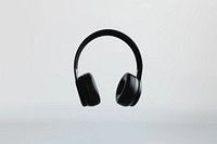 Modern wireless black headphone headphones black headphones high-quality.