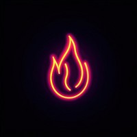 Flame neon illustration background.