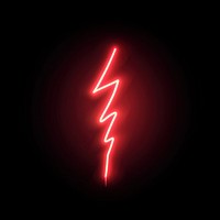 Lightning neon illustration background.