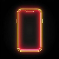 Phone neon illustration glowing.