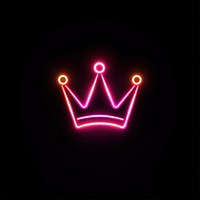 Crown light neon illustration.