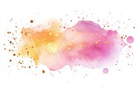 Gold and pink background watercolor colorful.