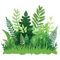 Green foliage art illustration nature.