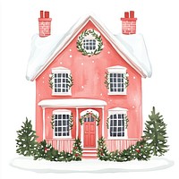 Christmas house christmas illustration architecture.