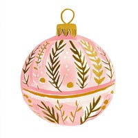 Christmas ornament illustration christmas pink.