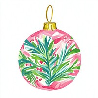 Christmas ornament watercolor christmas design.