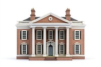 American plantation brick mansion architecture building house.