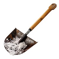 Snow shovel tool removal device.