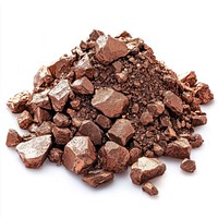 Real pile of ore copper copper ore chocolate.