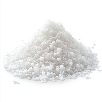 Real pile of salt crystals white food.