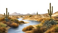 Landscape scenery nature desert.